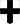 Черный крест на белом фоне