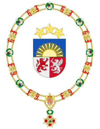 File:Coat of Arms of Valdis Zatlers (Order of Isabella the Catholic).svg