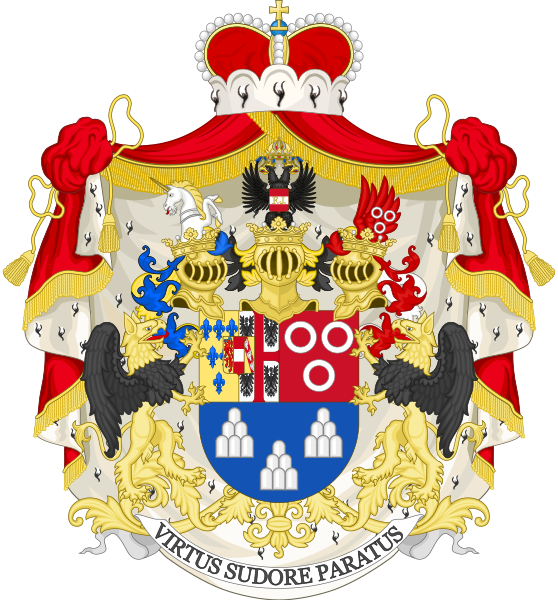 File:Coat of arms of the House of Montenuovo, Princes of Montenuovo.svg