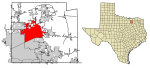 Collin County Texas Incorporated Areas McKinney highlighted.svg