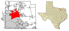 Collin County Texas Incorporated Areas McKinney highlighted.svg