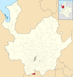 Kolumbiyaning Antioquia departamentidagi Karamanta munitsipaliteti va shaharchasining joylashuvi
