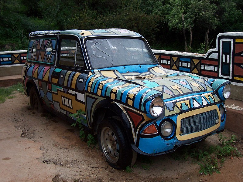 File:Colorful Car at Lesedi Cultural Village.jpg