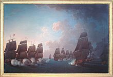 The Battle of Martinique, 1780 Combat de la Dominique 17 Avril 1780 Rossel de Cercy 1736 1804.jpg