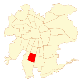 Localização do El Bosque em Santiago