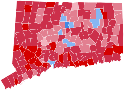 Connecticut Presidential Election Results 1972 by Municipality.svg