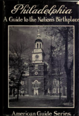 The cover of the Philadelphia guide, with Independence Hall as its face.