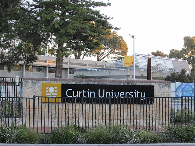 Entrance as viewed from Curtin University bus station