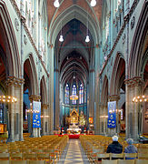 Notre-Dame Basilica in Dadizele, Belgium (interior)