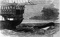 イギリスの軍艦ディーダラス号（英語版）が1848年に喜望峰～セントヘレナ間で目撃したというシーサーペント。