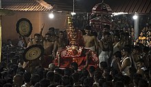 Daivathaar Theyyam as a channel/medium of Lord Rama Daivathaar of Andaloorkkaavu 2.jpg