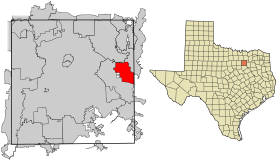 Dallas County Texas Incorporated Areas Sunnyvale highighted.svg
