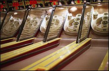 Skee-Ball was one of the first arcade games developed. Dave Busters 10.jpg