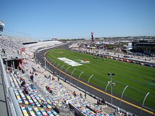 Daytona International Speedway is home to various auto racing events Daytona International Speedway 2011.jpg