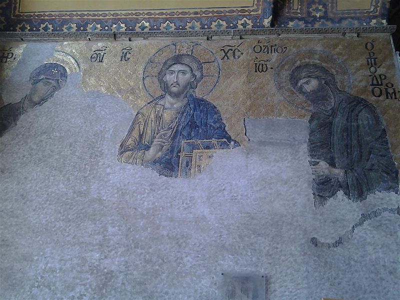 File:Deësis mosaic of Hagia Sophia, April 2013.jpg