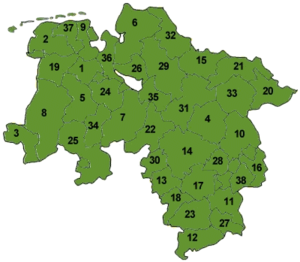 郡の区分図