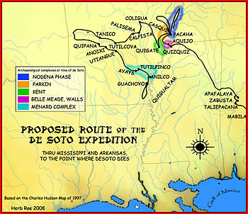 List Of Sites And Peoples Visited By The Hernando De Soto Expedition