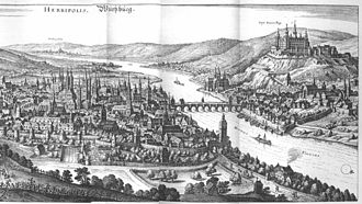 Näkymä Würzburgiin