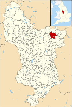 Derbyshire UK parish map highlighting Staveley.svg