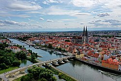 Näkymä Regensburgiin