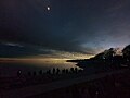 Total solar eclipse viewed from Breakwater Park, Kingston, Ontario, on April 8, 2024.