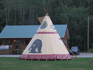 Essipit Indian reserve in Quebec, Canada