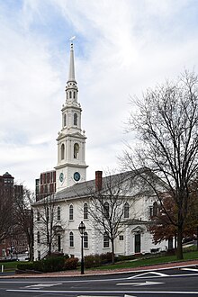 In 1636 Roger Williams founded the First Baptist Church in America in Providence, Rhode Island. It remains the first and oldest congregation in the United States. The meeting house dates from 1775 First Baptist Church, Providence rear.jpg