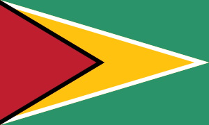 Le Drapeau du Guyana a été créé par Whitney Smith le 26 mai 1966, il est également connu sous le nom de « Golden Arrowhead ».
