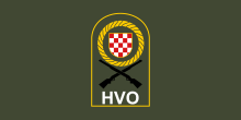 Flag of the Croatian Defence Council (HVO) Flag of Croatian Defence Council.svg