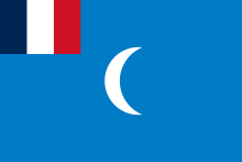 Flag of Syria under French mandate (1920-1922) Flag of the French Mandate of Syria (1920).svg