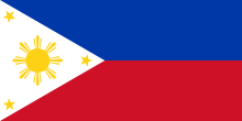 Description de l'image Flag of Philippines.svg.