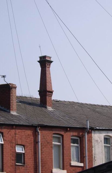 The chimney built by Dibnah for his mother, in Bolton