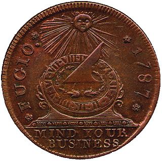 Fugio cent First official circulation coin of the United States