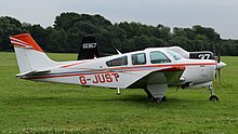 1987 Bonanza F33A G-JUST-Bonanza1656.jpg