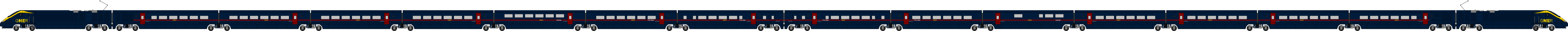 Illustration of a North of London set in GNER livery