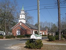 The Garden City United Methodist Church building is located at 62 Varnedoe Avenue, next to the Senior Citizen Center.