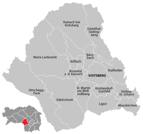 Gemeinden im Bezirk Voitsberg