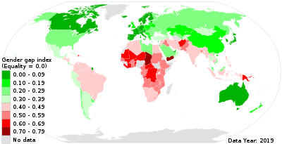 Meningsfuld finansiere Arbejdsgiver Gender Inequality Index - Wikipedia