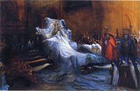 ジョルジュ・クレランが描いた「『アビラの聖テレサ』におけるサラ・ベルナール」