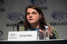 Way promoting his comic book projects with DC Comics at the 2017 WonderCon Gerard Way (33664715262).jpg