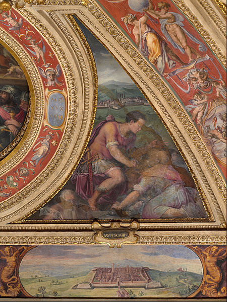 File:Giorgio Vasari - Allegory of Borgo San Sepolcro; to the bottom, view of Scarperia - Google Art Project.jpg
