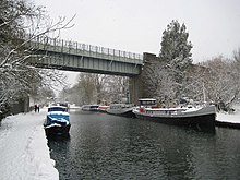 The existing Watford branch viaduct over the Grand Union Canal and River Gade Grand Union Canal, Metropolitan Line viaduct - geograph.org.uk - 1151019.jpg