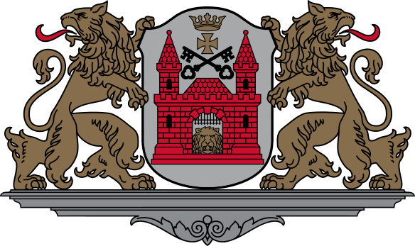 File:Greater Coat of Arms of Riga - for display.svg