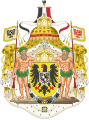 The greater coat of arms as German Emperor (1871–1918)