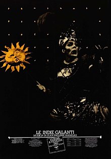 Gregory Reinhart affiche Les Indes Galantes Venise 1983