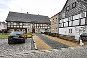 English: Buildings in Großschönau (Sachsen). Polski: Zabudowa we wsi Großschönau, Saksonia.