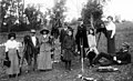 Group of men and women photographed with their cameras, possibly in the Redcliffe area, 1910-1920 (8725096366).jpg