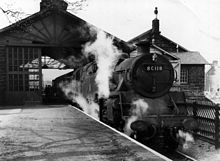 BR Standard Class 4 2-6-4T engine no. 80118 at Guisborough railway station, 1950s