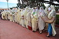 نسوة جزائريات يرتدين الحايك الأبيض