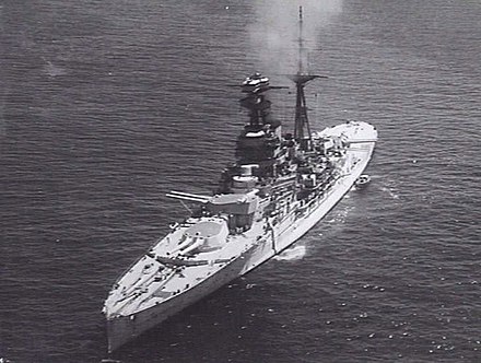 HMS Ramillies in 1939
